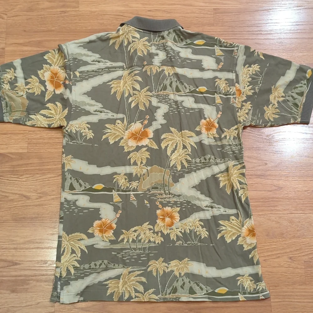Tommy Bahamas Hawaiian Polo Shirt Size Small S - Picture 2 of 6